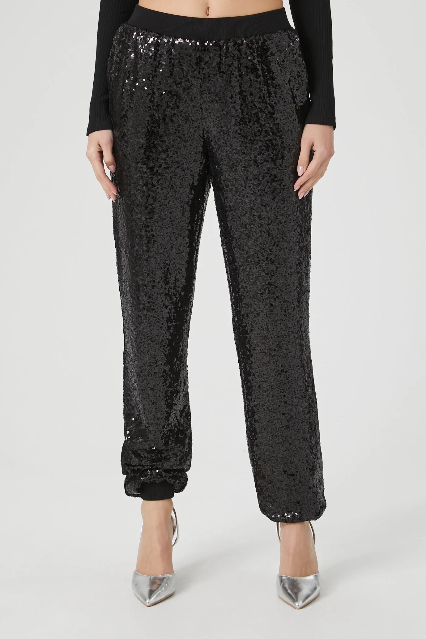 Sequin Mid Rise Jogger sold by Urban Planet product image thumbnail 2
