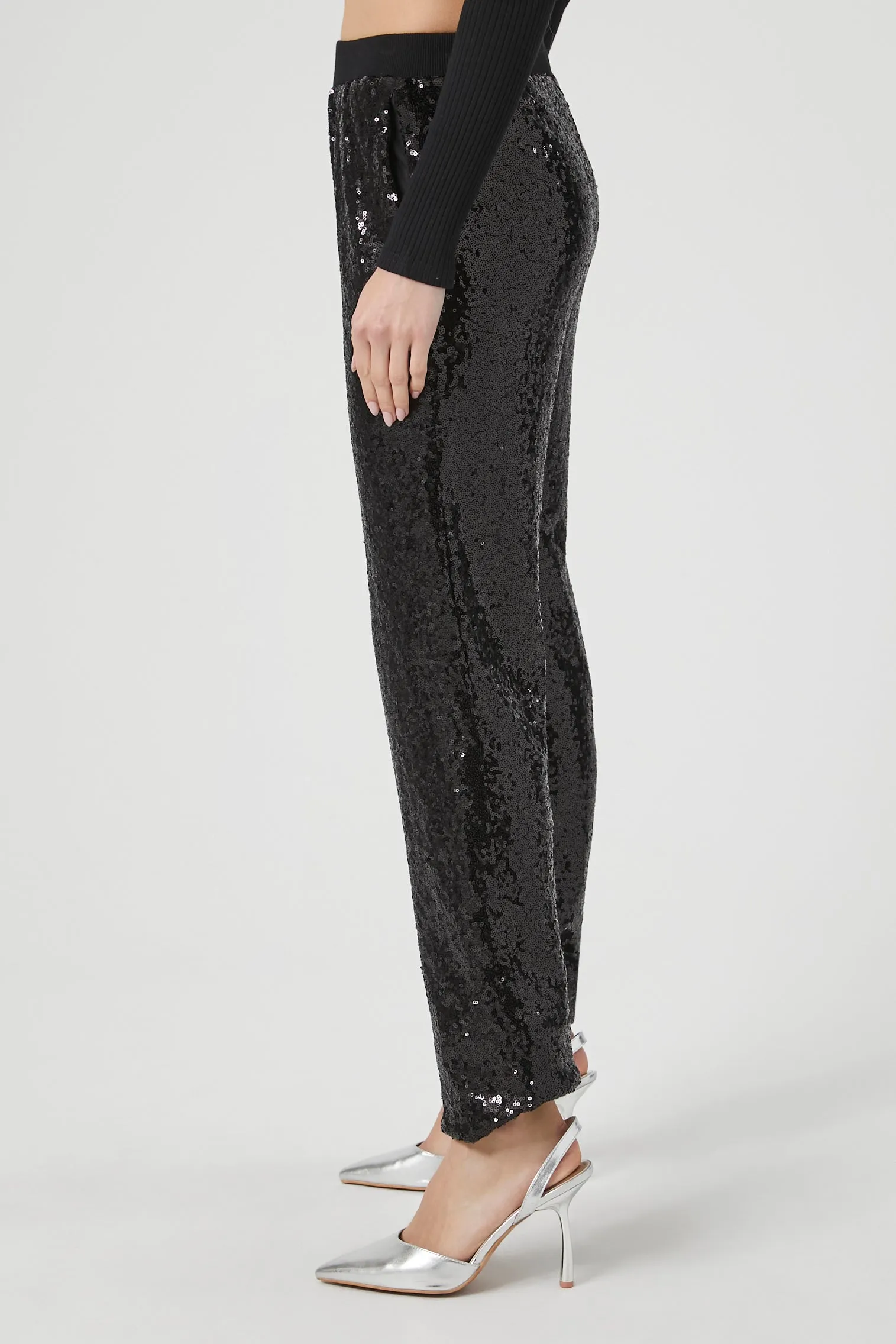 Sequin Mid Rise Jogger sold by Urban Planet product image thumbnail 3