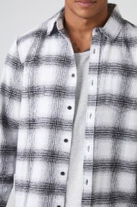 Plaid Button-Up Top sold by Urban Planet