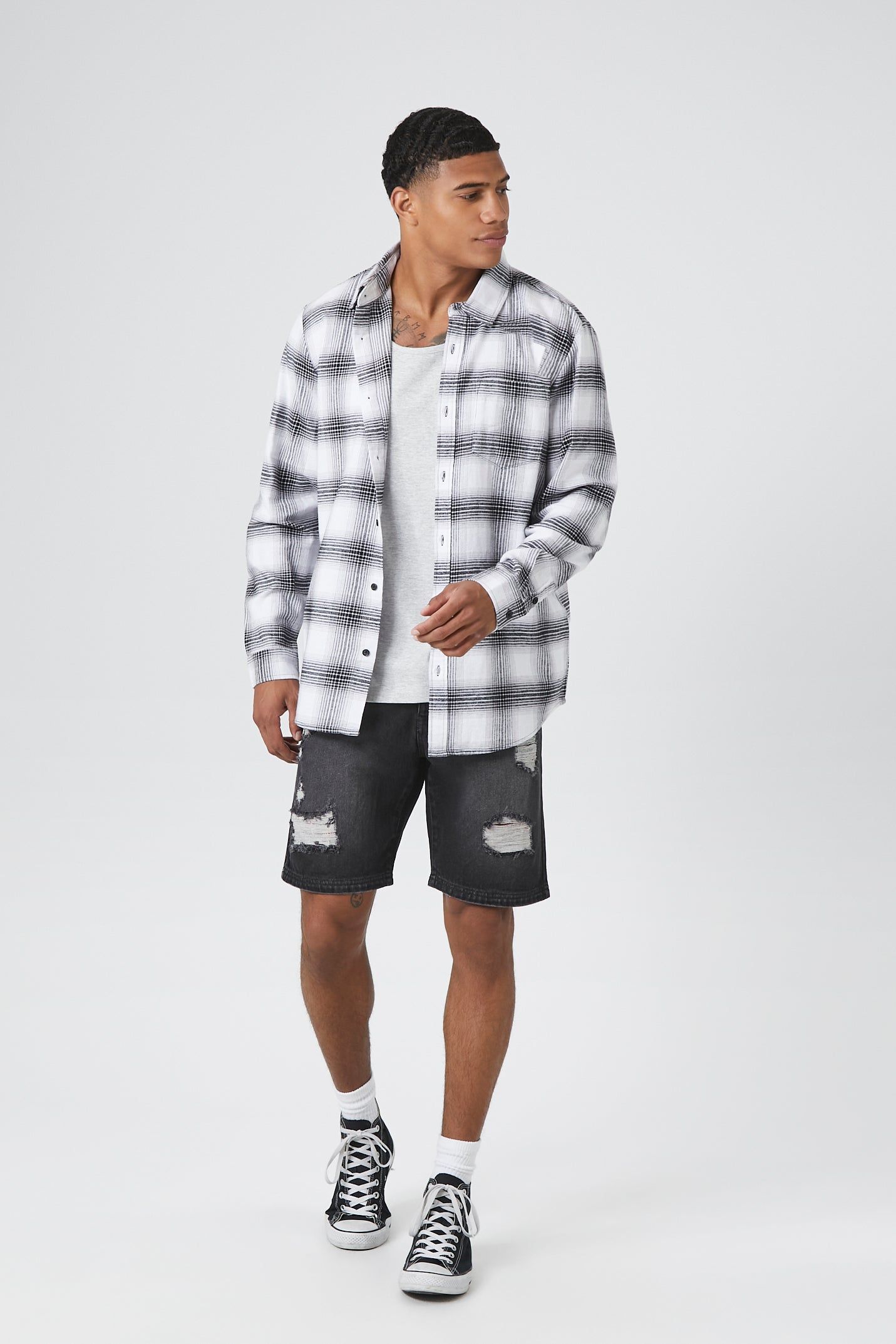 Plaid Button-Up Top sold by Urban Planet product image thumbnail 4