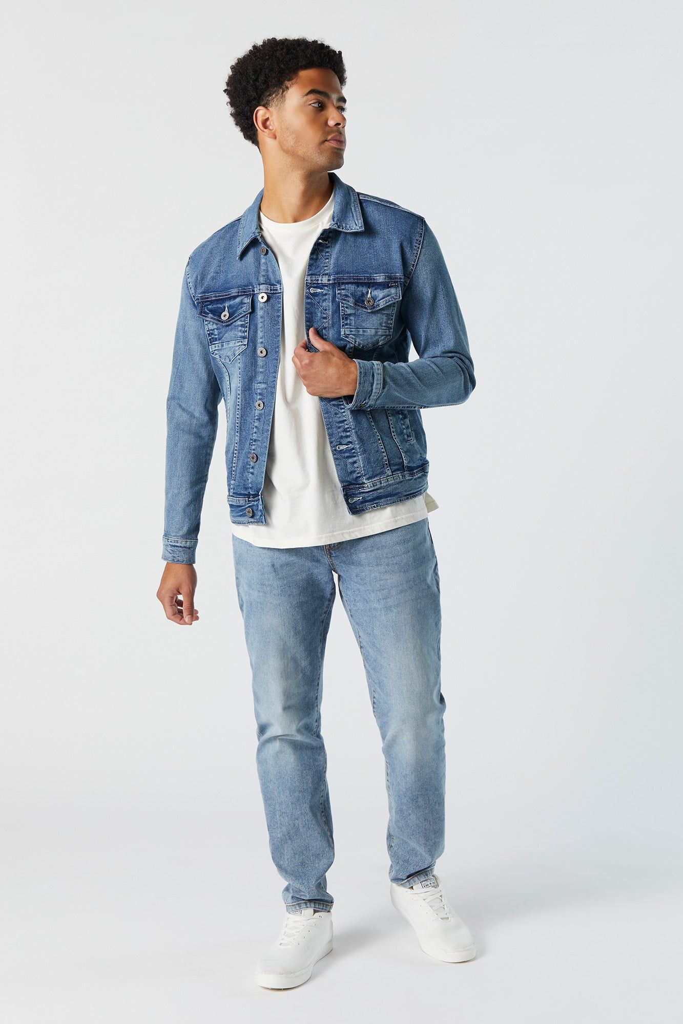Denim blue Jacket sold by Urban Planet product image thumbnail 4