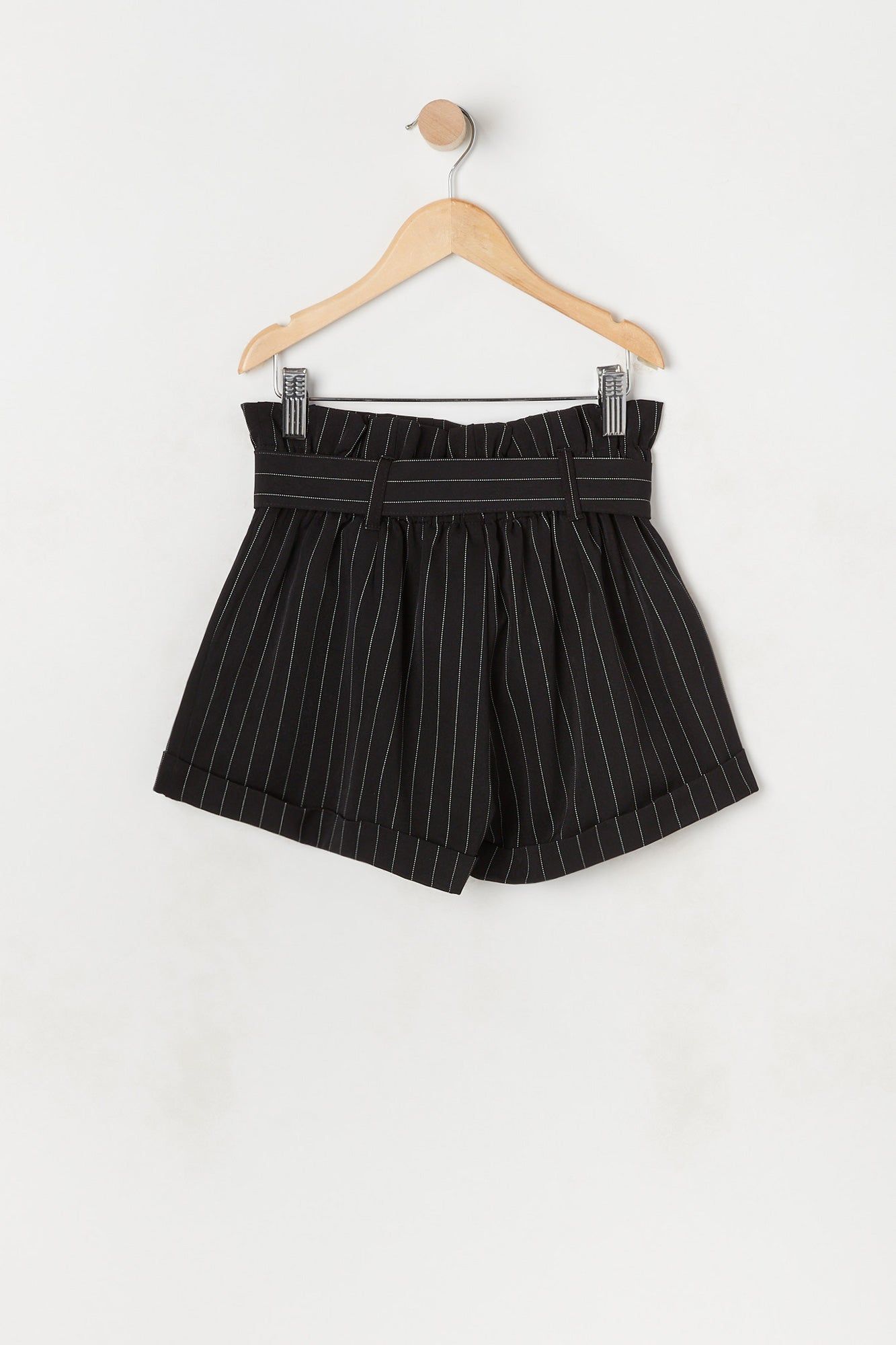 Girls Striped Belted Paperbag Short sold by Urban Planet product image thumbnail 2