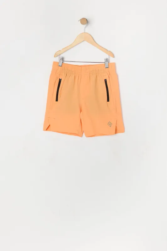 Boys Active 4-Way Stretch Zipper Short sold by Urban Planet