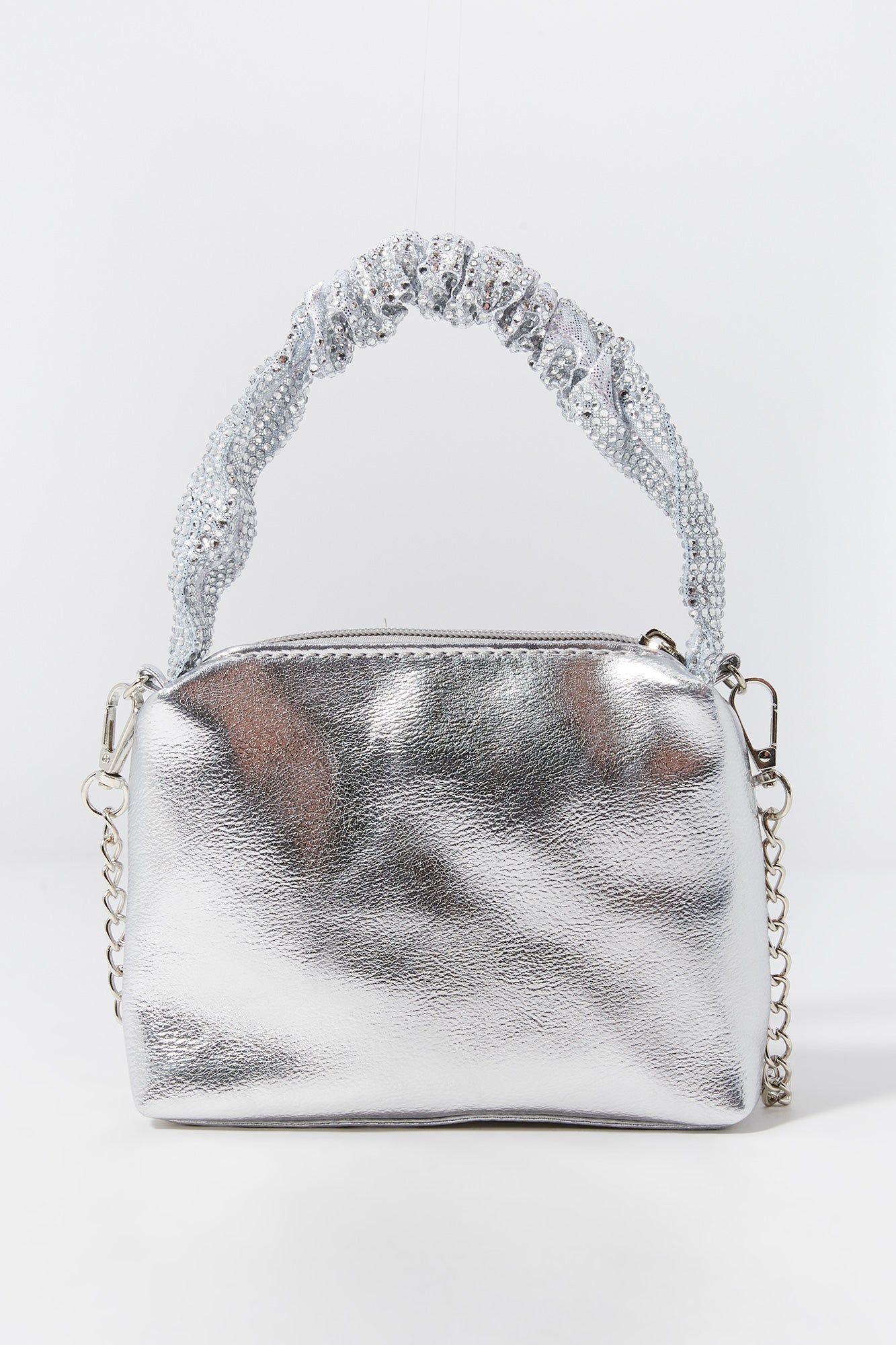 Metallic Rhinestone Handle Purse sold by Urban Planet product image thumbnail 2
