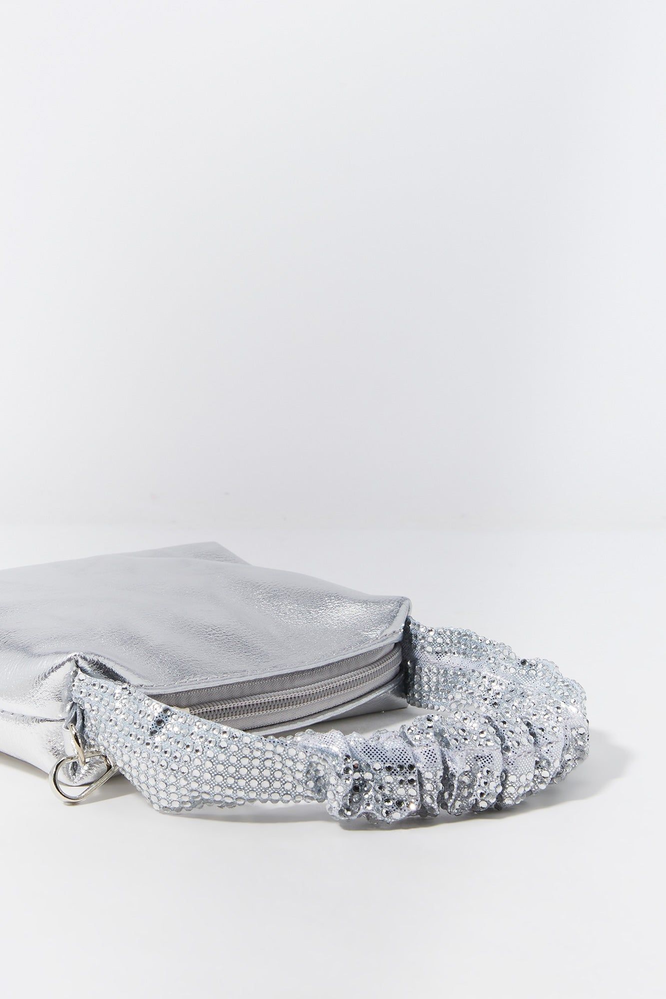 Metallic Rhinestone Handle Purse sold by Urban Planet product image thumbnail 4