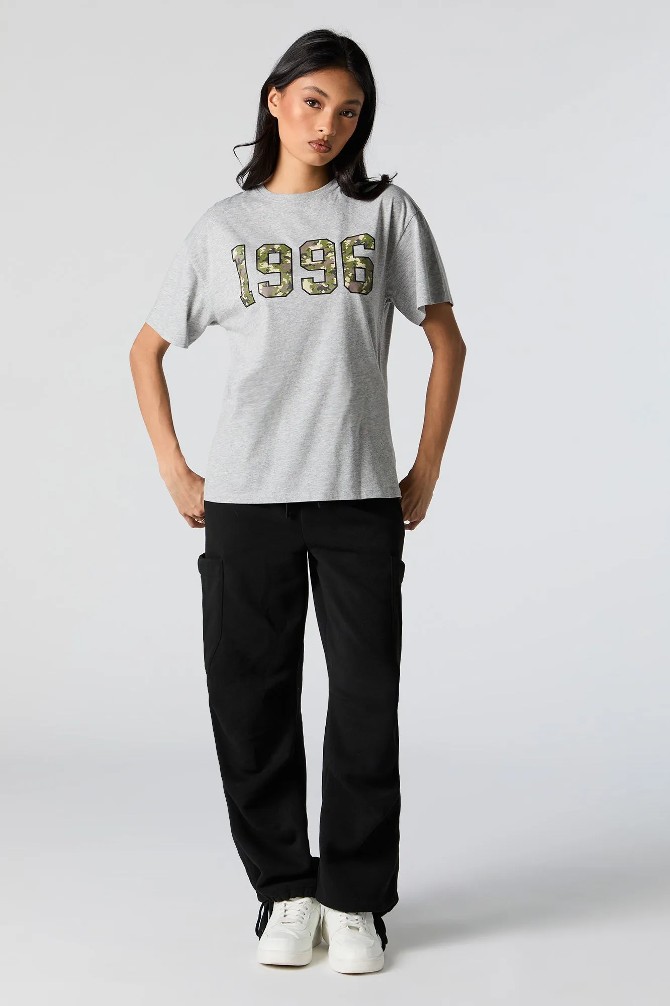 1996 Camo Graphic Boyfriend T-Shirt sold by Urban Planet product image thumbnail 3