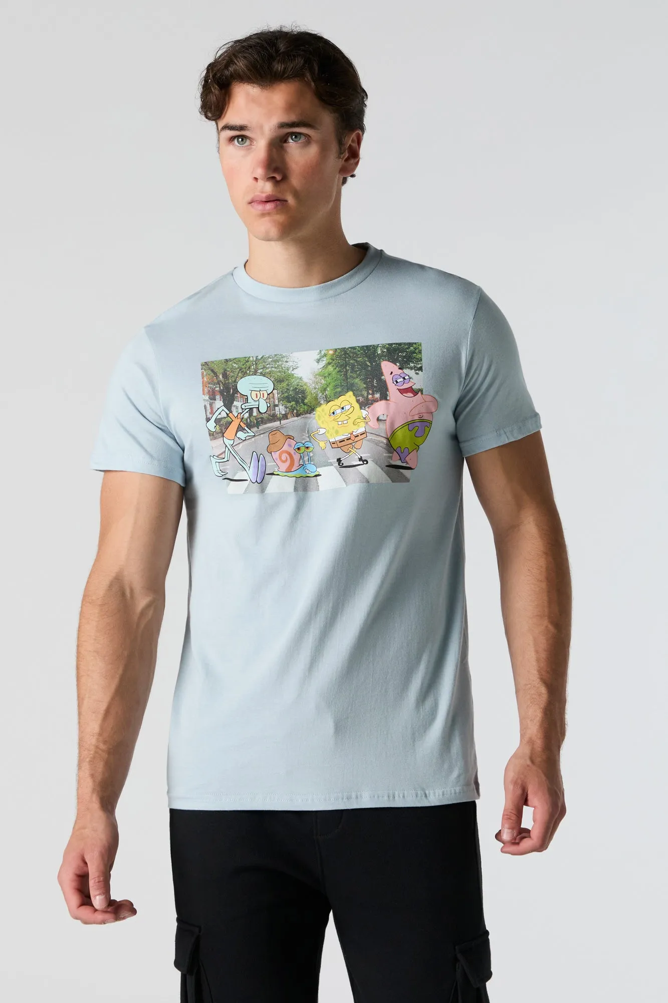 SpongeBob Abbey Road Graphic T-Shirt sold by Urban Planet