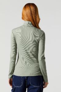 Ribbed Turtleneck Long Sleeve Top sold by Urban Planet
