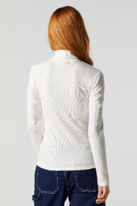 Ribbed Turtleneck Long Sleeve Top sold by Urban Planet