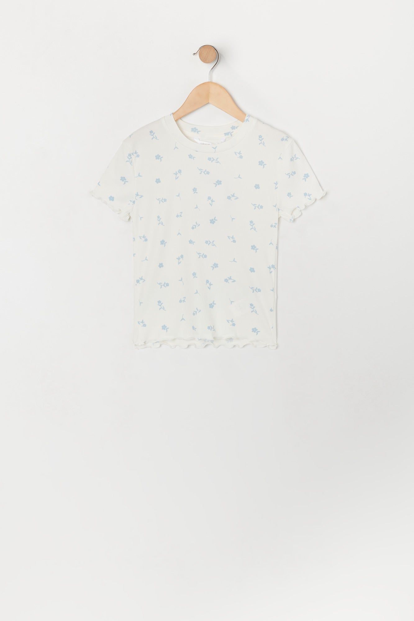 T-shirt fleuri avec ourlet volanté pour fille sold by Urban Planet