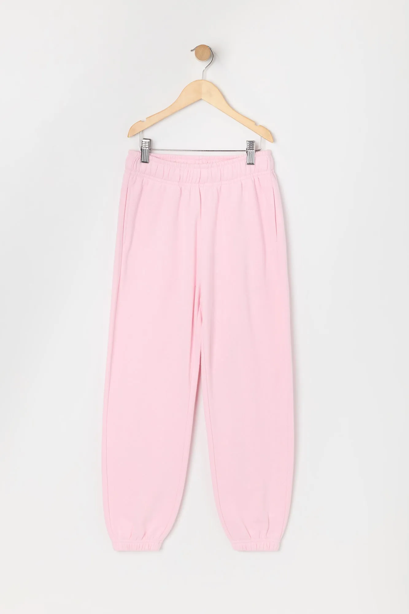 Girls Solid Fleece Boyfriend Jogger sold by Urban Planet product image thumbnail 5