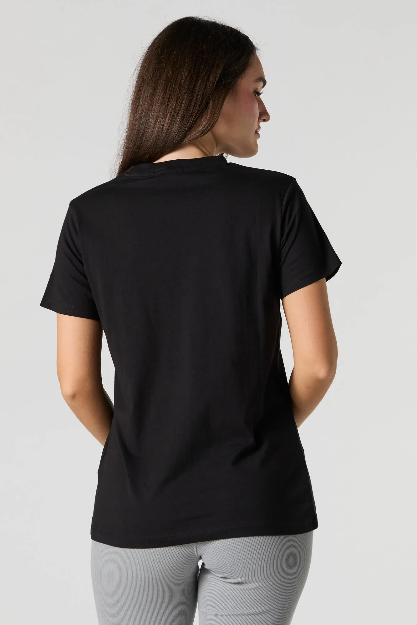 Solid Crewneck T-Shirt sold by Urban Planet product image thumbnail 5