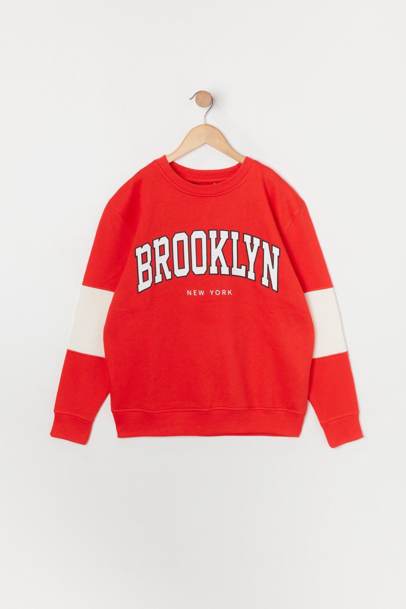 Boys Brooklyn Graphic Colourblock Fleece Sweatshirt sold by Urban Planet
