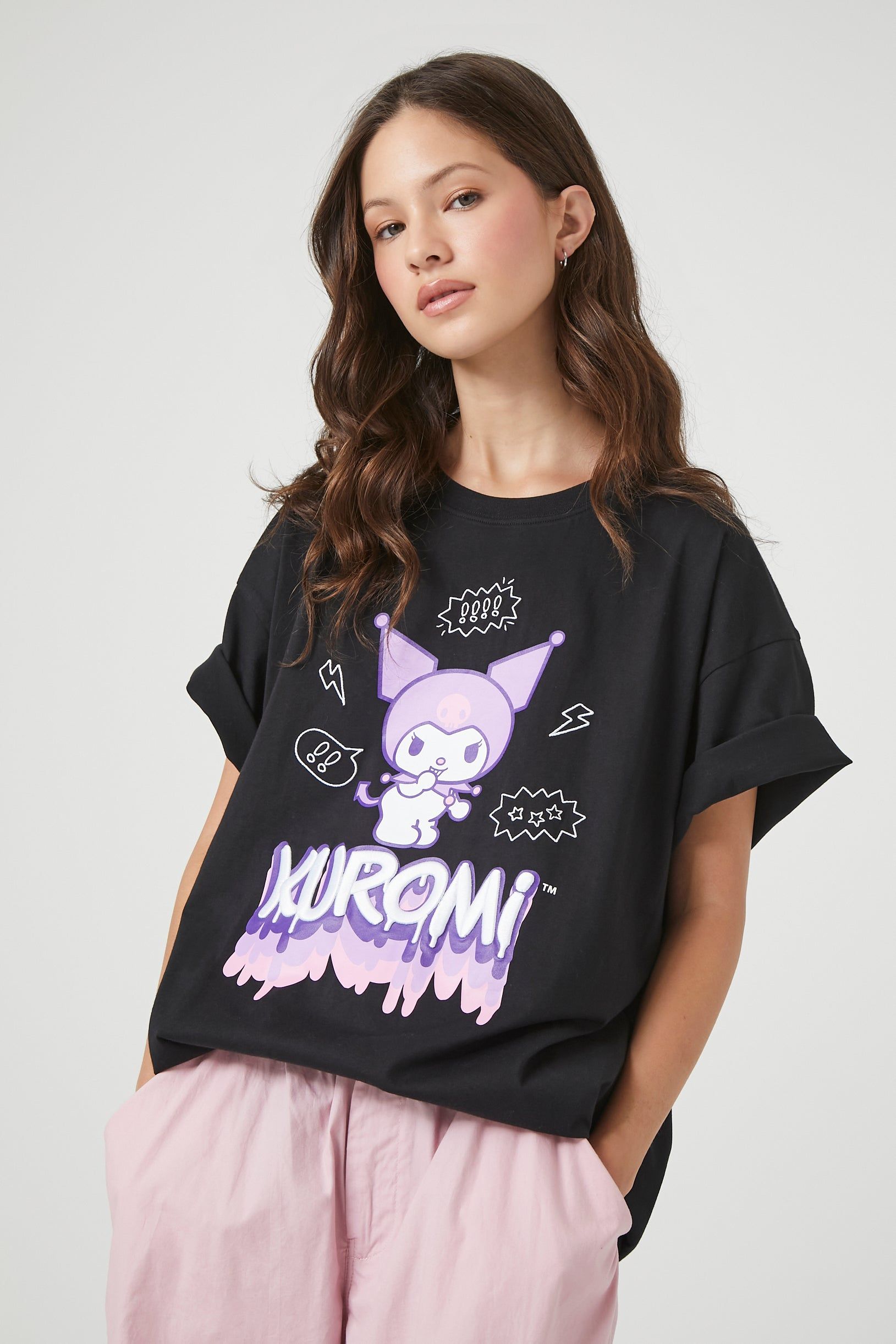 Oversized Kuromi Graphic T-Shirt sold by Urban Planet
