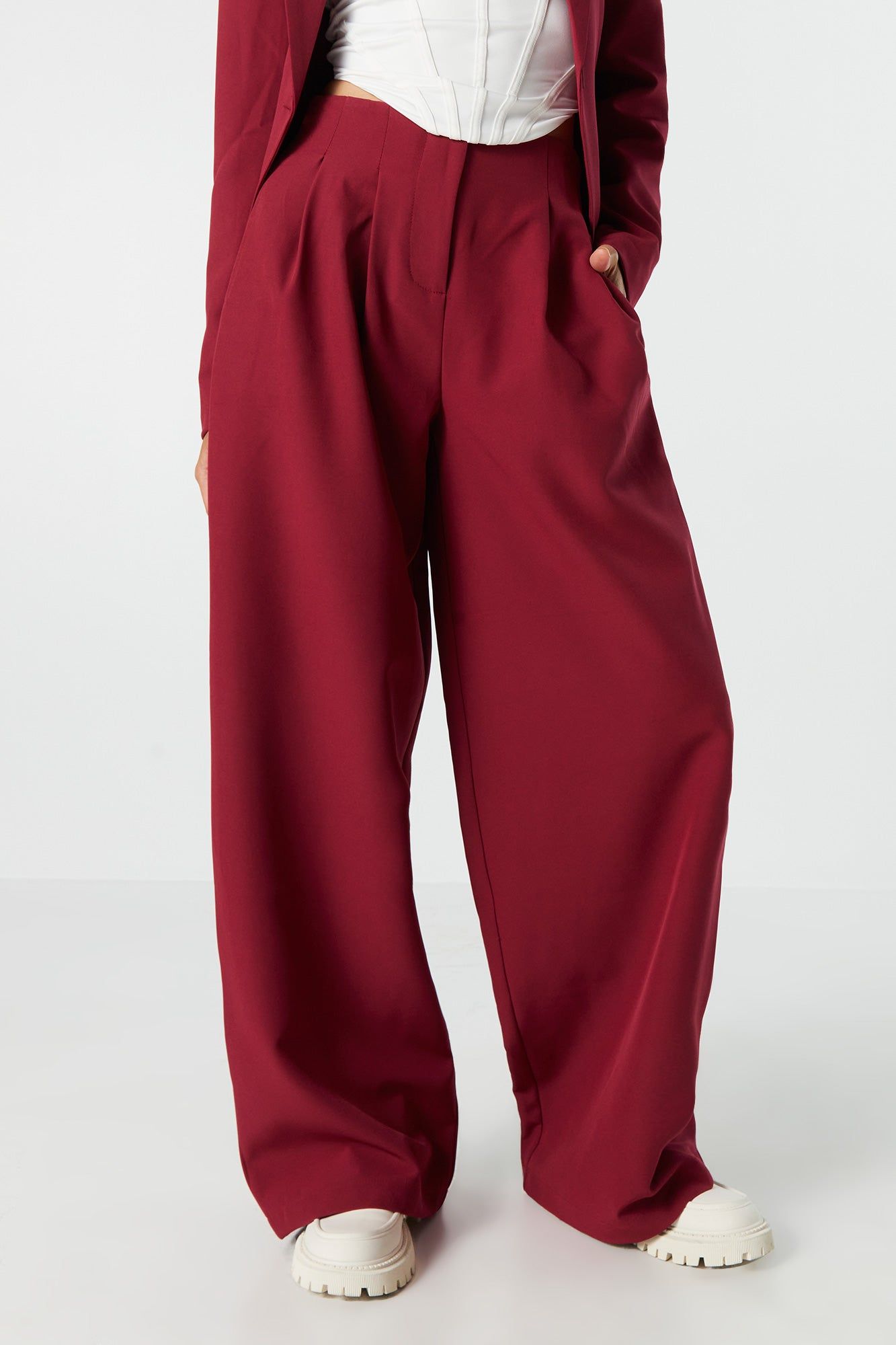 Pantalon à enfiler à jambes larges sold by Urban Planet product image thumbnail 2