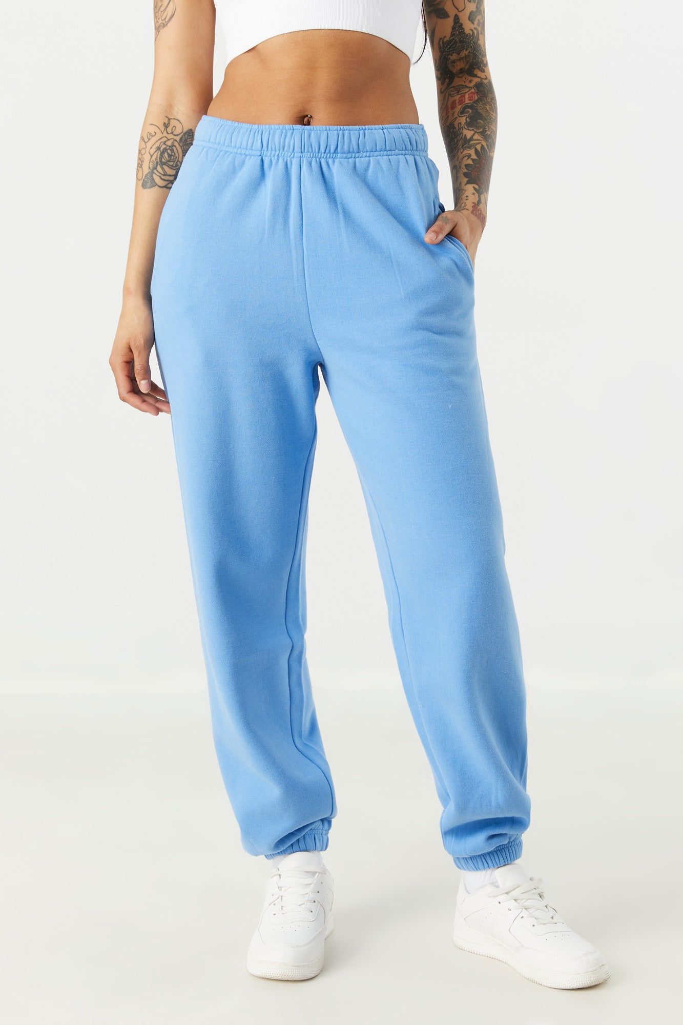 Fleece High Rise Boyfriend Jogger sold by Urban Planet product image thumbnail 2
