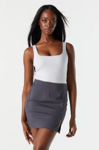 High Rise Slit Mini Skirt sold by Urban Planet