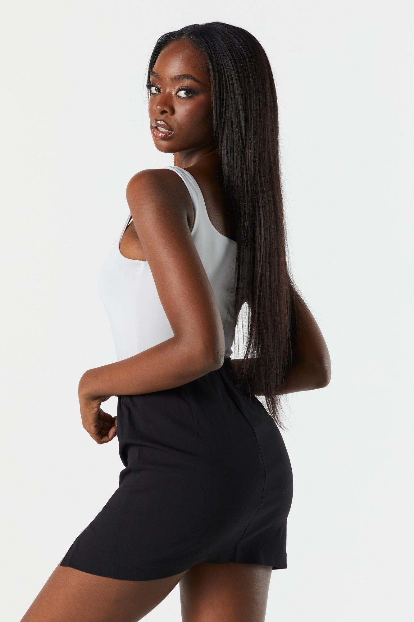 High Rise Slit Mini Skirt sold by Urban Planet product image thumbnail 2