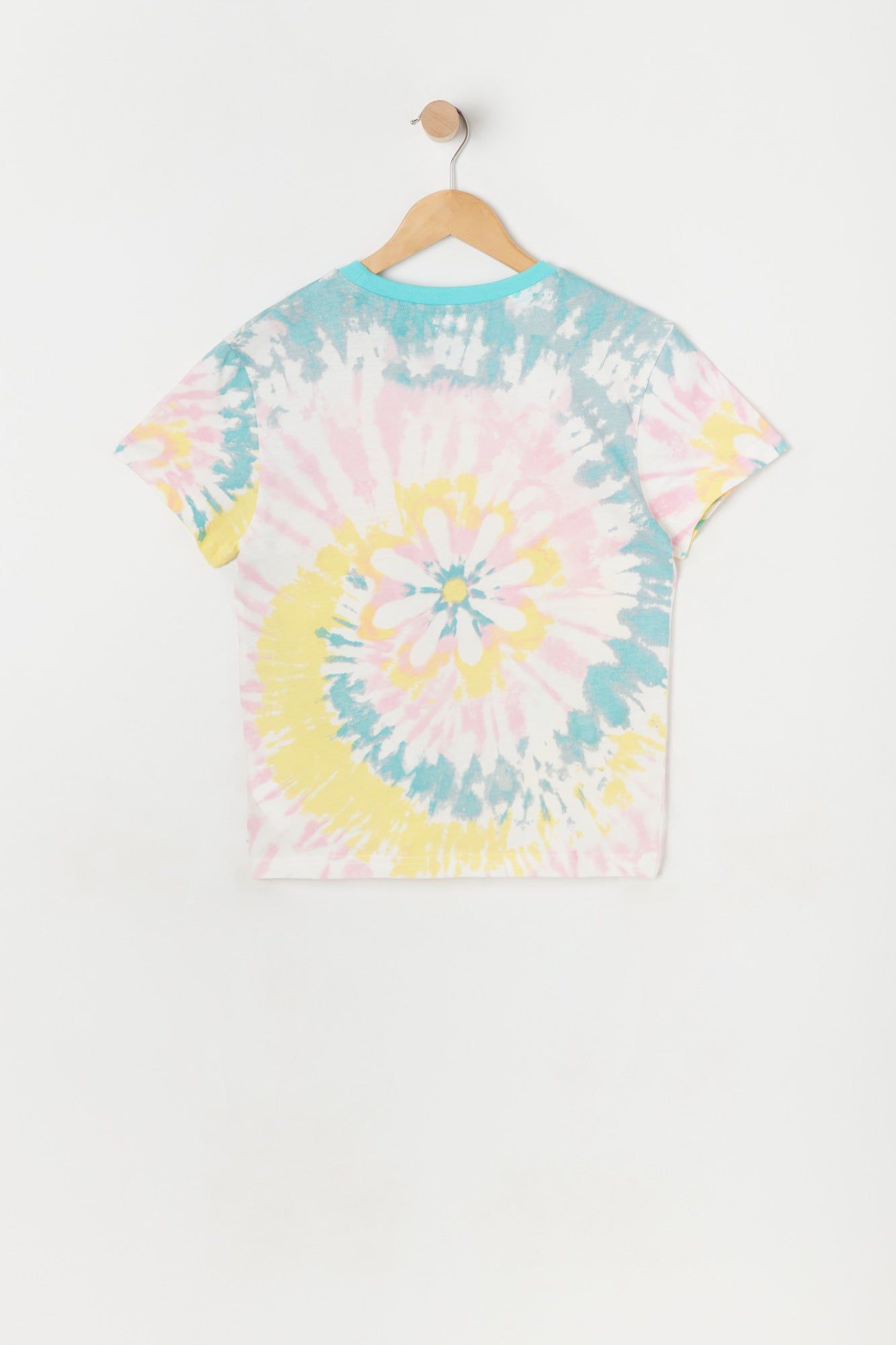 Girls Oversized Flower Tie-Dye T-Shirt sold by Urban Planet product image thumbnail 2