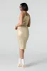Robe midi moulante métallisée sold by Urban Planet