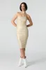 Robe midi moulante métallisée sold by Urban Planet