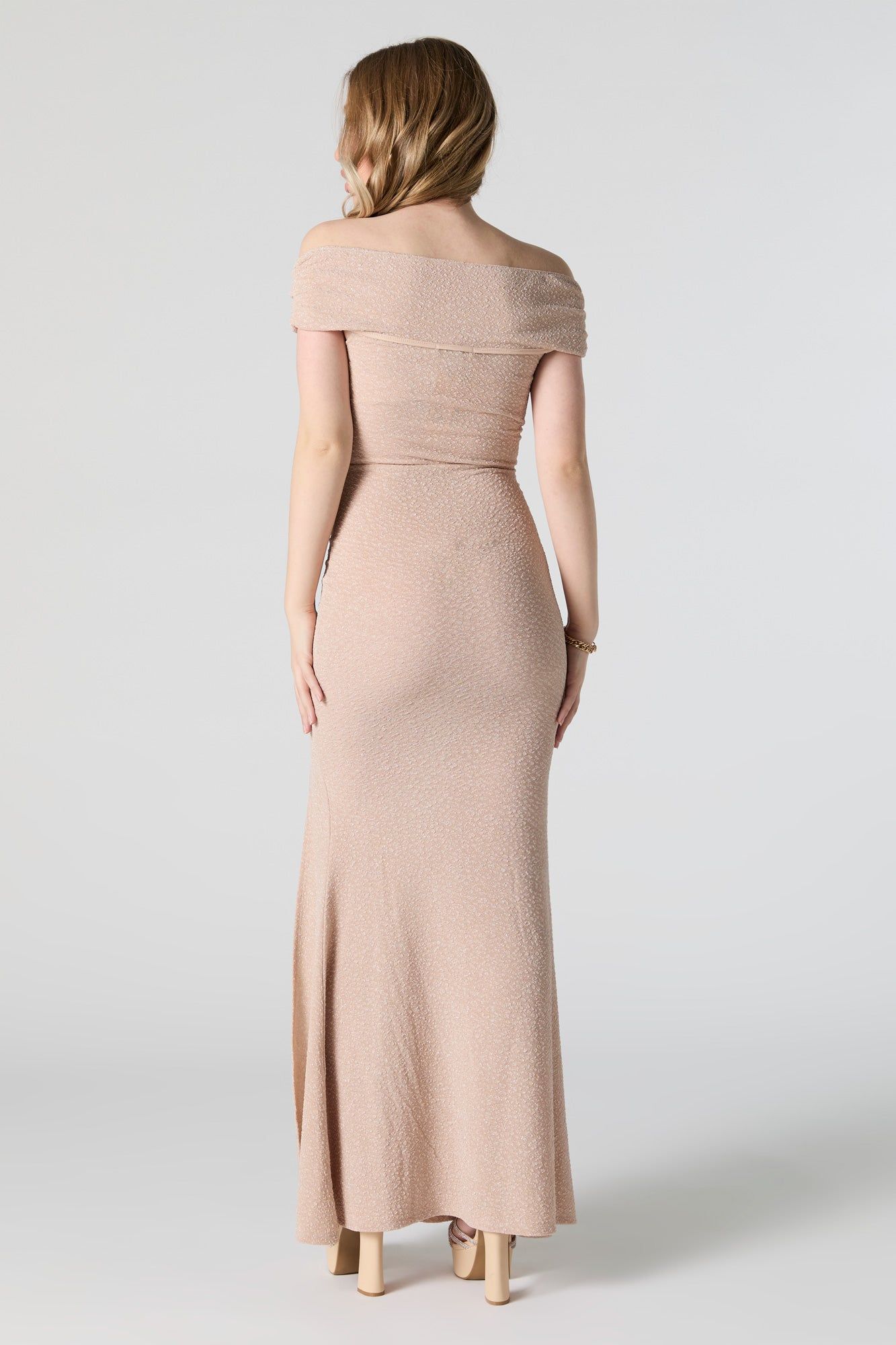 Sparkle Off Shoulder Maxi Dress sold by Urban Planet product image thumbnail 3