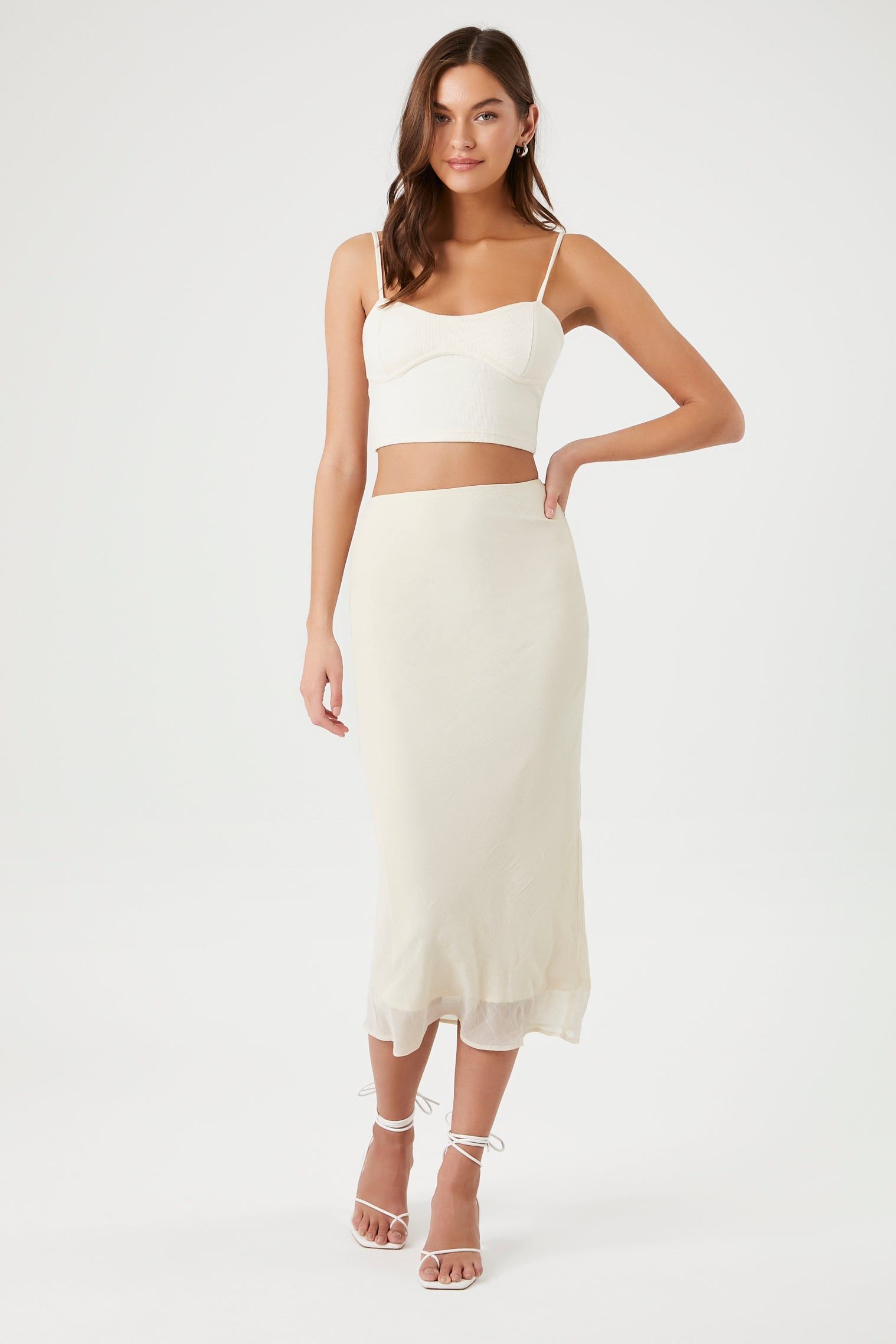 Jupe midi en chiffon sold by Urban Planet