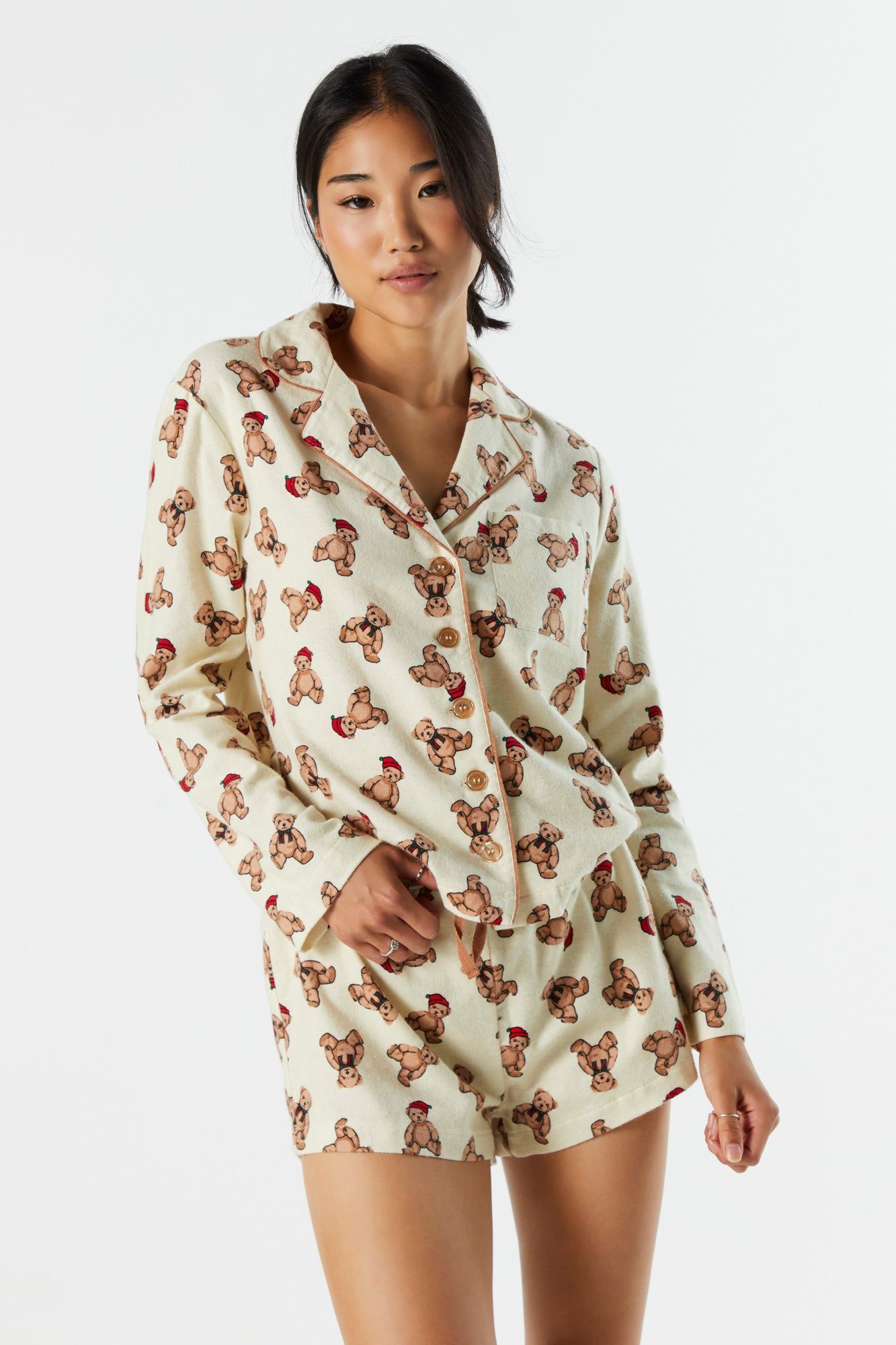 Short de pyjama en flanelle à imprimé Ourson sold by Urban Planet product image thumbnail 4