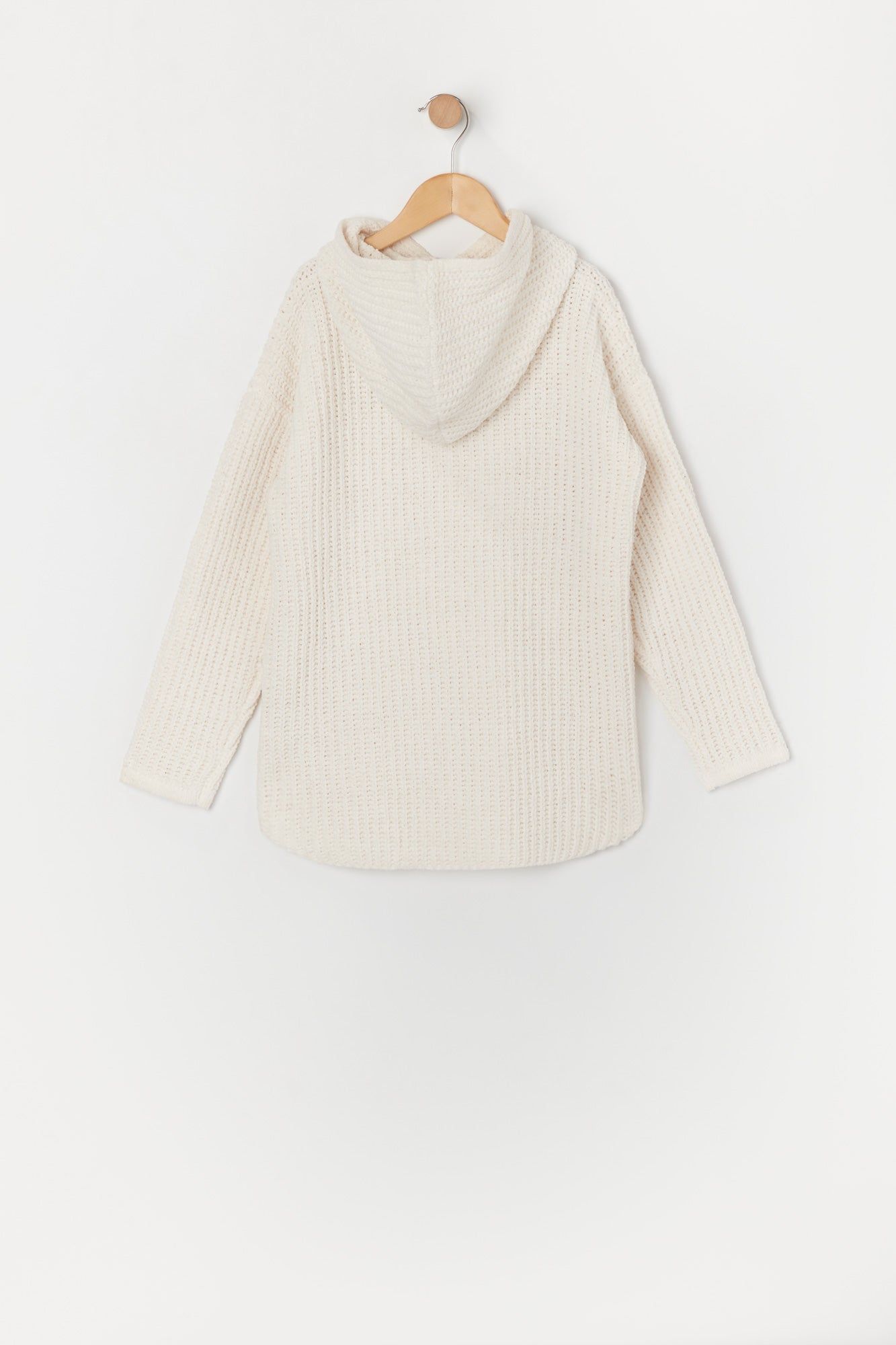 Chandail en tricot à capuchon à glissière un quart pour filles sold by Urban Planet product image thumbnail 5