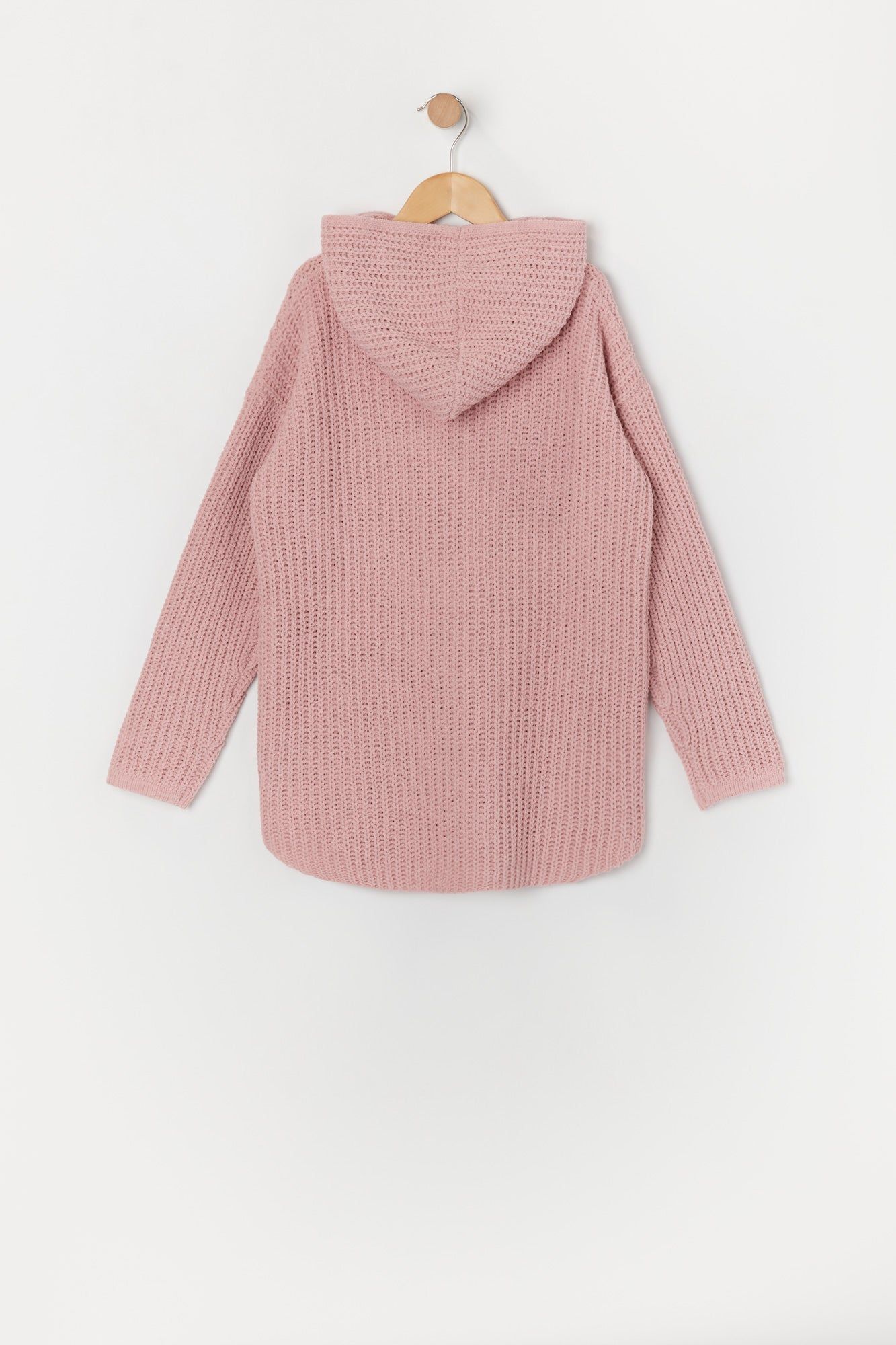 Chandail en tricot à capuchon à glissière un quart pour filles sold by Urban Planet product image thumbnail 3