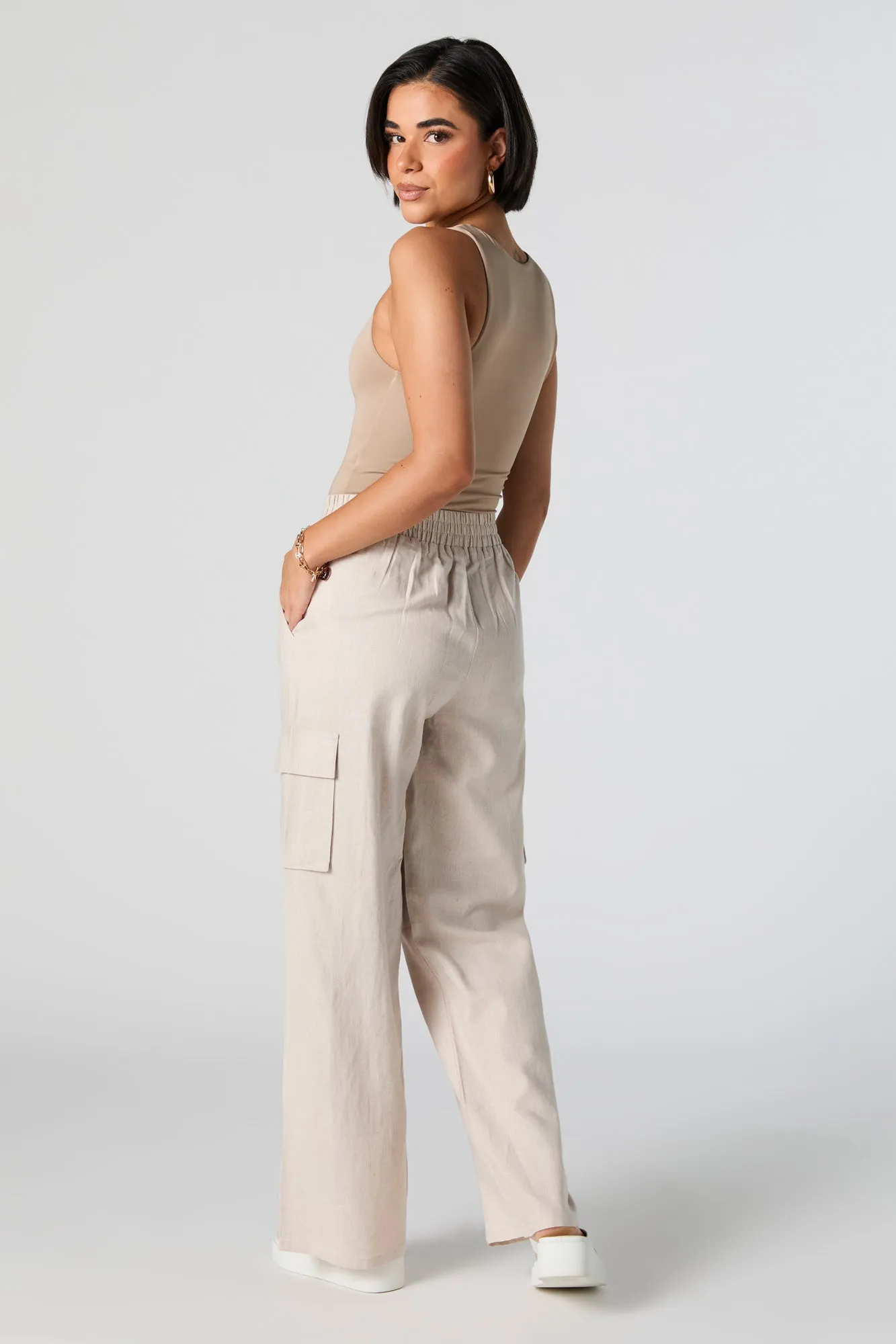 Pantalon cargo à jambe large plissé sold by Urban Planet product image thumbnail 3