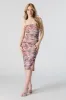 Mesh Ruched Bodycon Midi Dress sold by Urban Planet