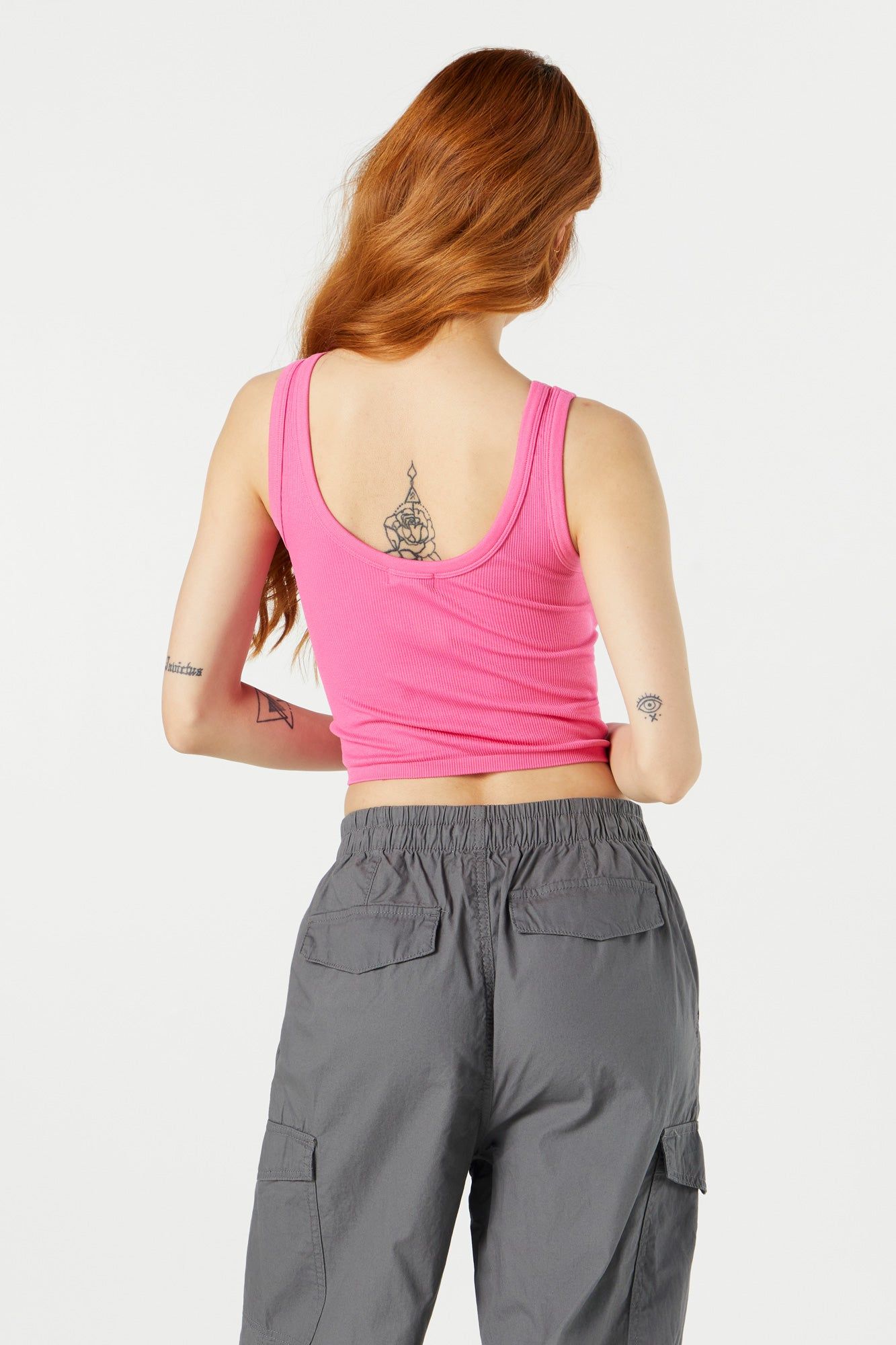 Seamless V-Neck Ribbed Tank sold by Urban Planet product image thumbnail 2