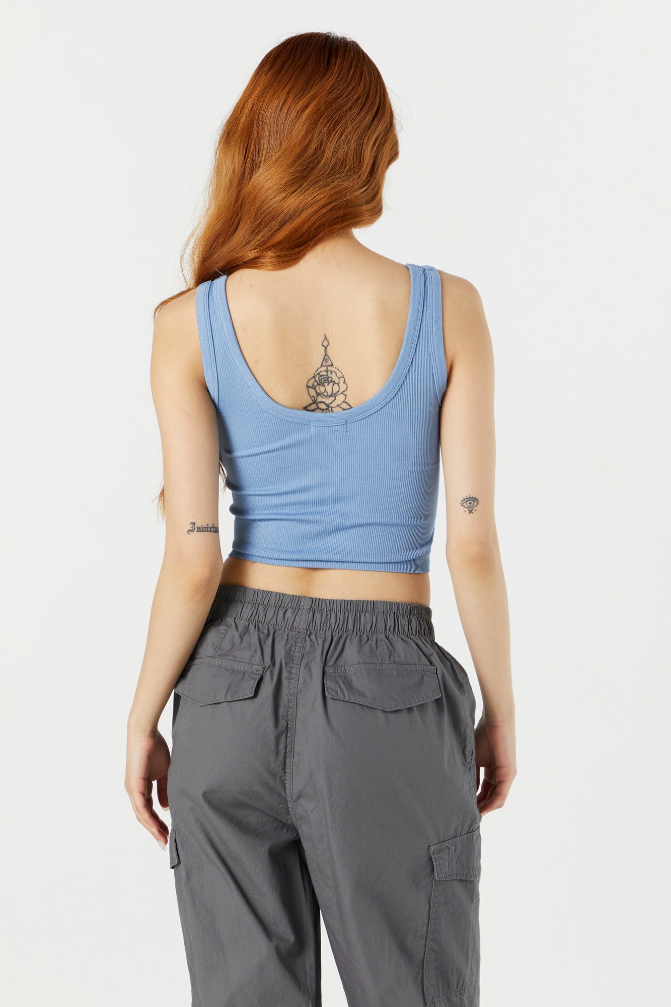 Seamless V-Neck Ribbed Tank sold by Urban Planet product image thumbnail 8