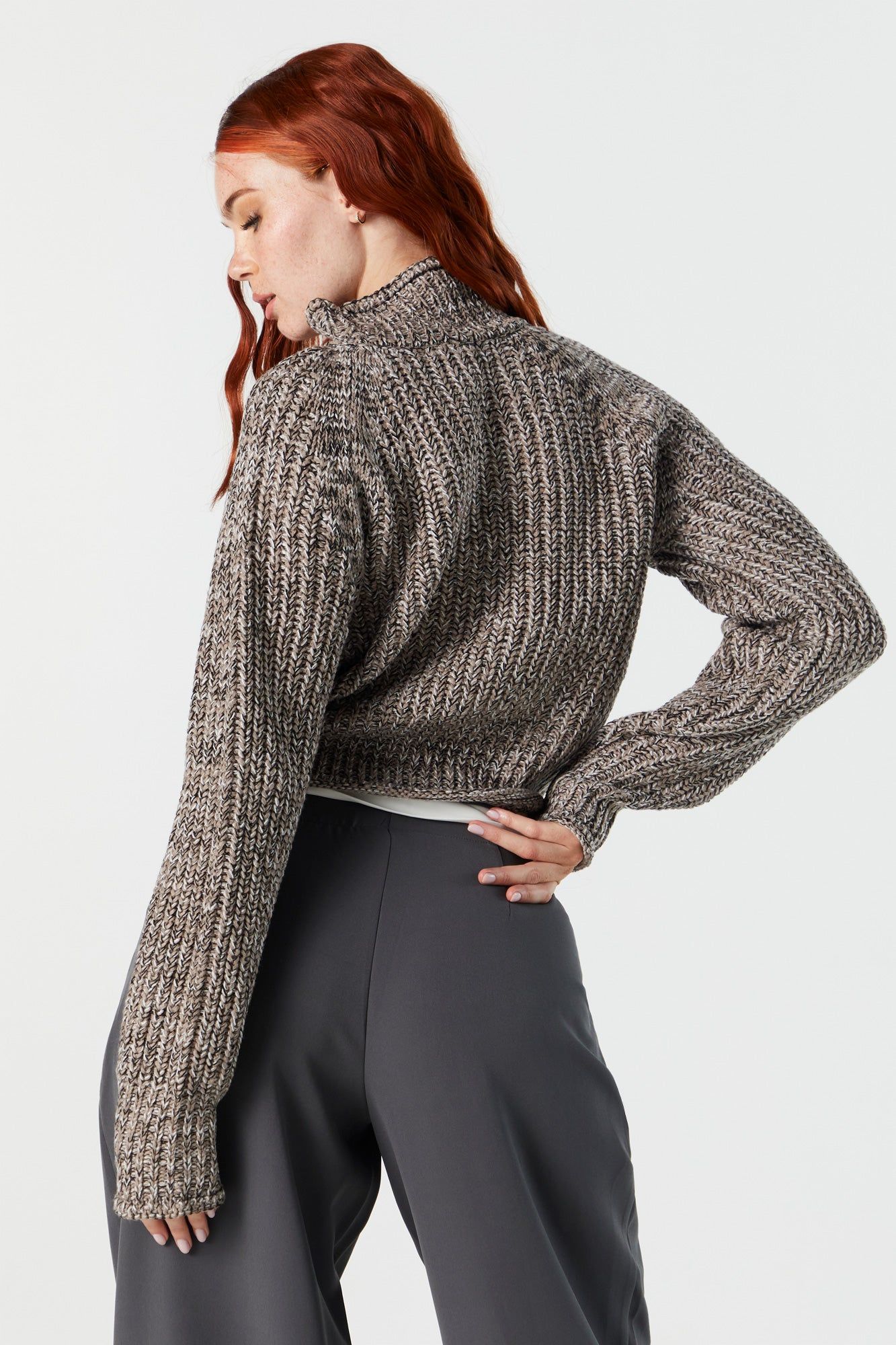 Chunky Knit Turtleneck Sweater sold by Urban Planet product image thumbnail 3