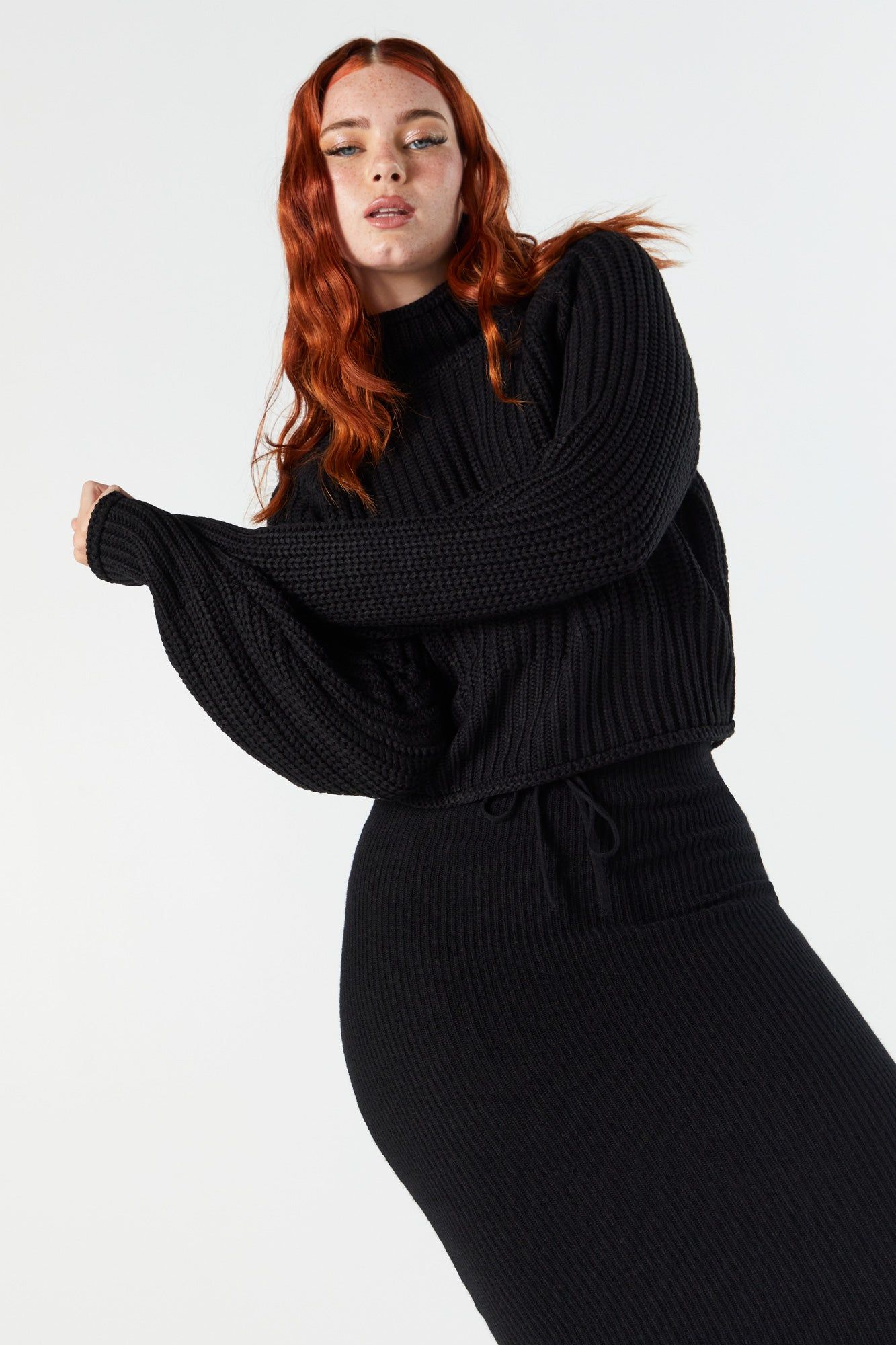 Chunky Knit Turtleneck Sweater sold by Urban Planet product image thumbnail 5