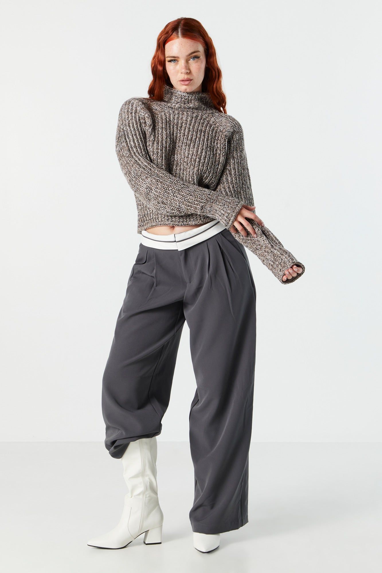 Chunky Knit Turtleneck Sweater sold by Urban Planet product image thumbnail 4