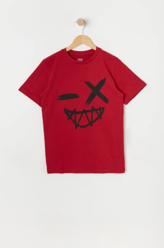 Boys Winky Face Graphic T-Shirt sold by Urban Planet