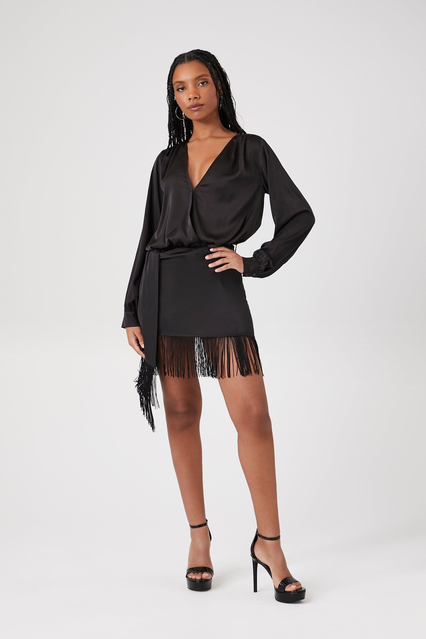 Satin A-Line Mini Skirt sold by Urban Planet product image thumbnail 5