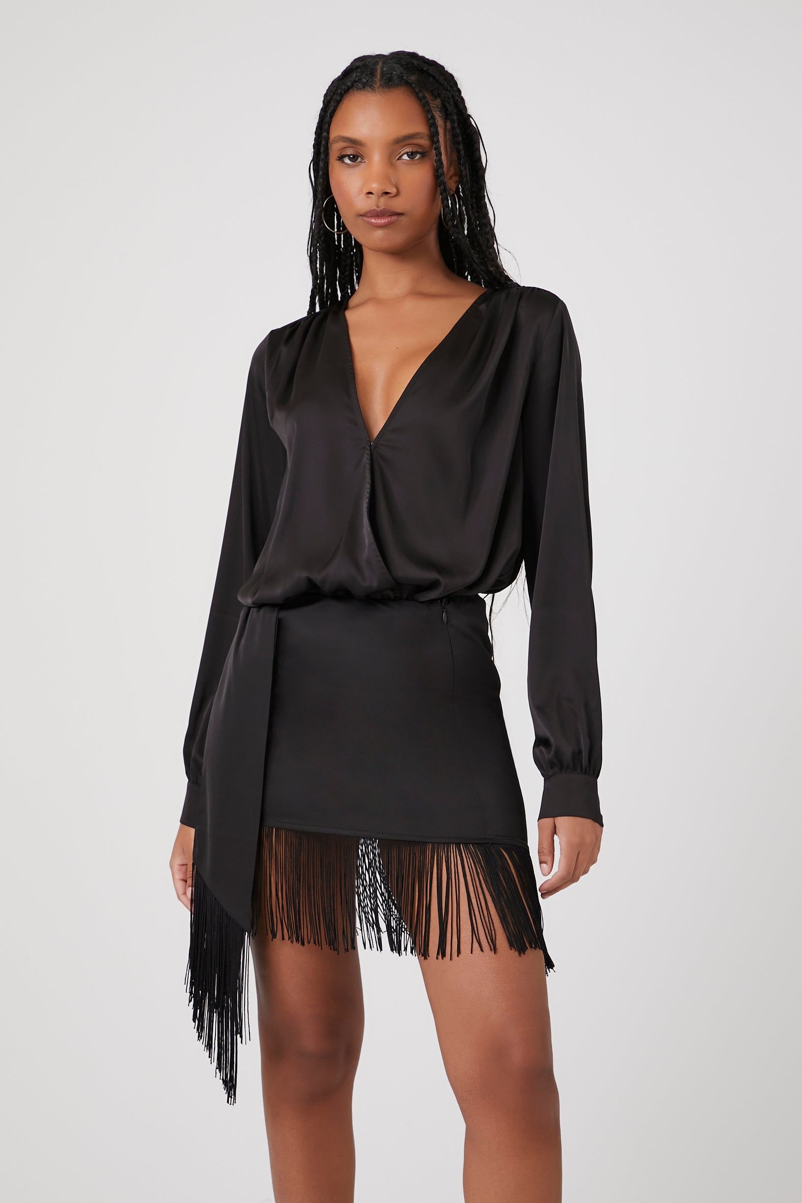 Satin A-Line Mini Skirt sold by Urban Planet