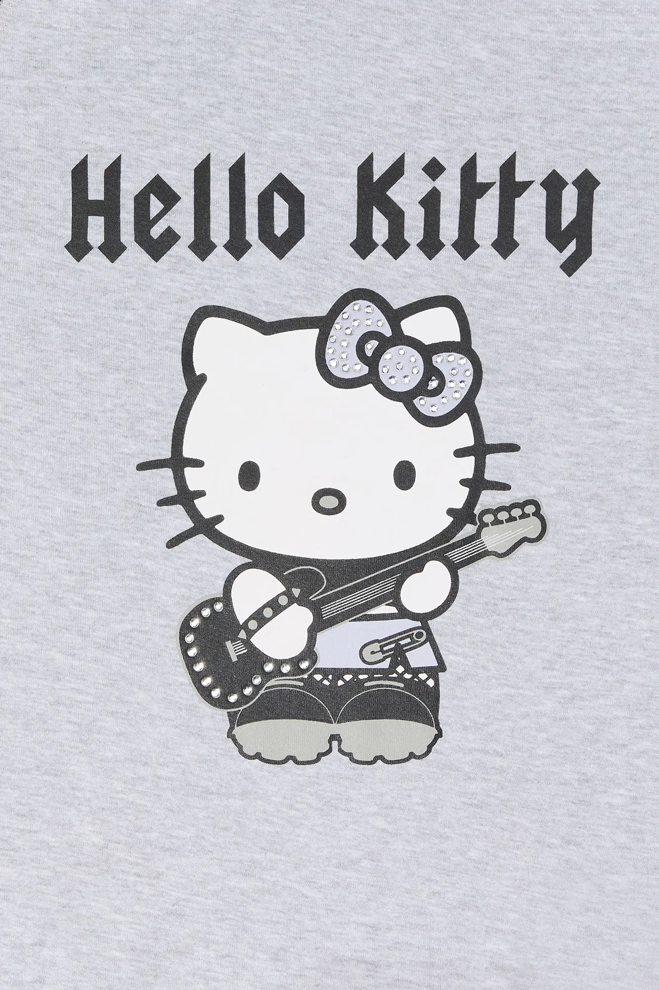 Hello Kitty Rocker Rhinestone Graphic Raglan T-Shirt sold by Urban Planet product image thumbnail 2