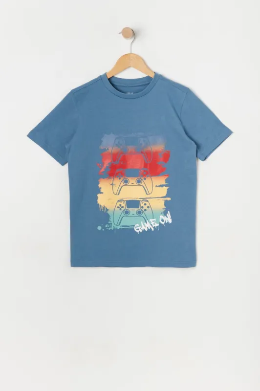 Boys Game On Graphic T-Shirt sold by Urban Planet