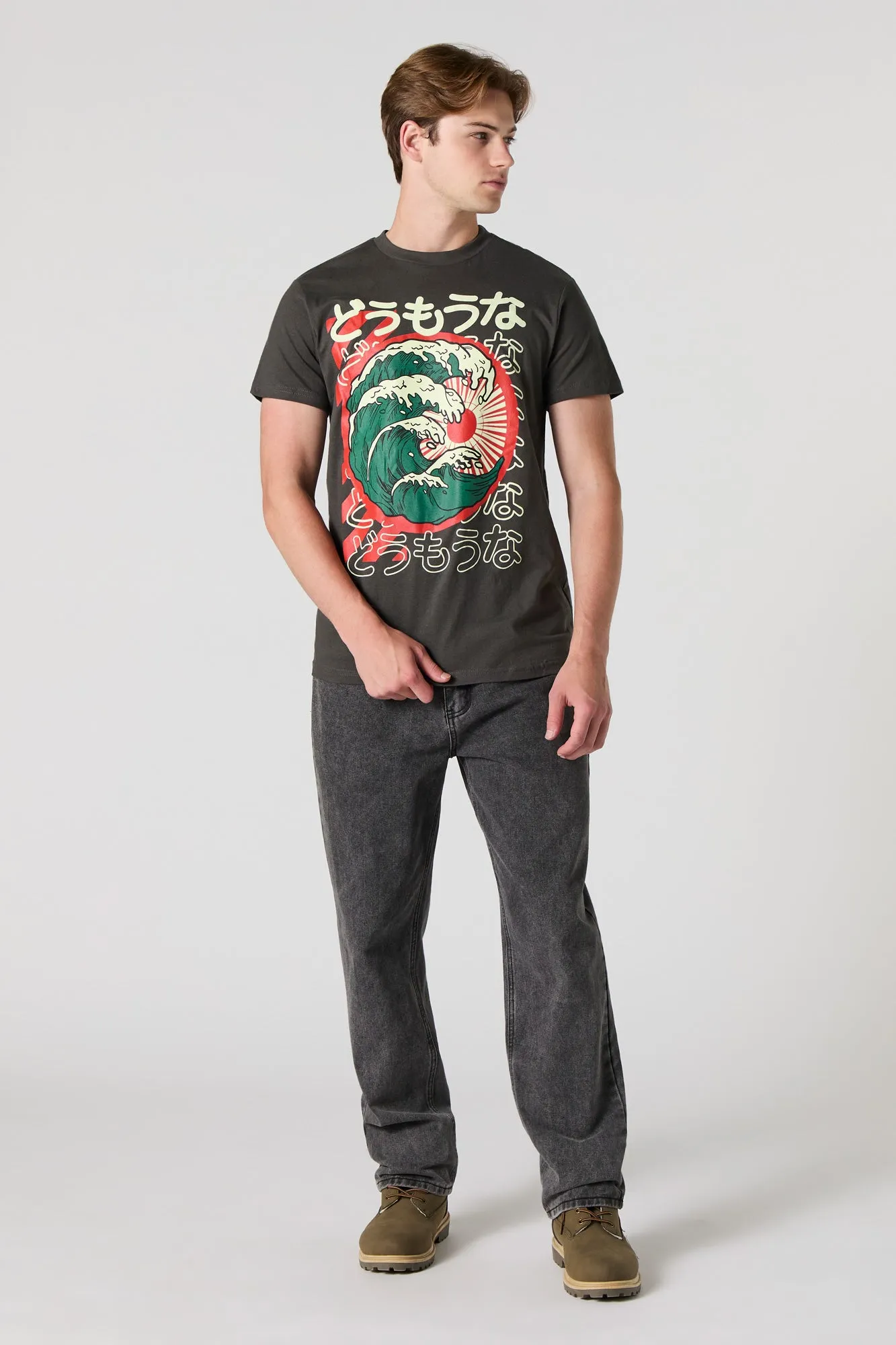 Waves Graphic T-Shirt sold by Urban Planet product image thumbnail 2