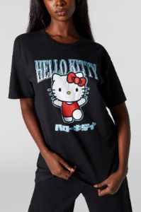 T-shirt de coupe garçonne à imprimé Hello Kitty sold by Urban Planet