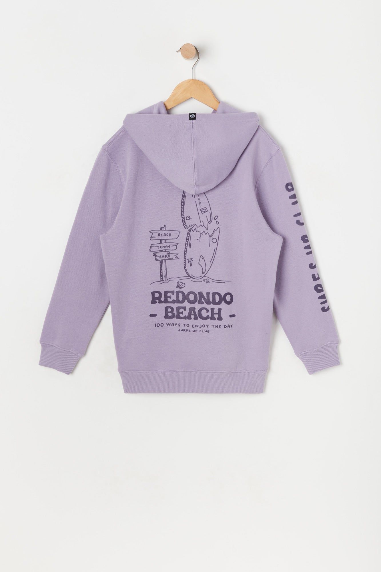 Boys Redondo Beach Graphic Fleece Hoodie sold by Urban Planet product image thumbnail 4