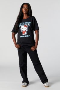 T-shirt de coupe garçonne à imprimé Hello Kitty sold by Urban Planet