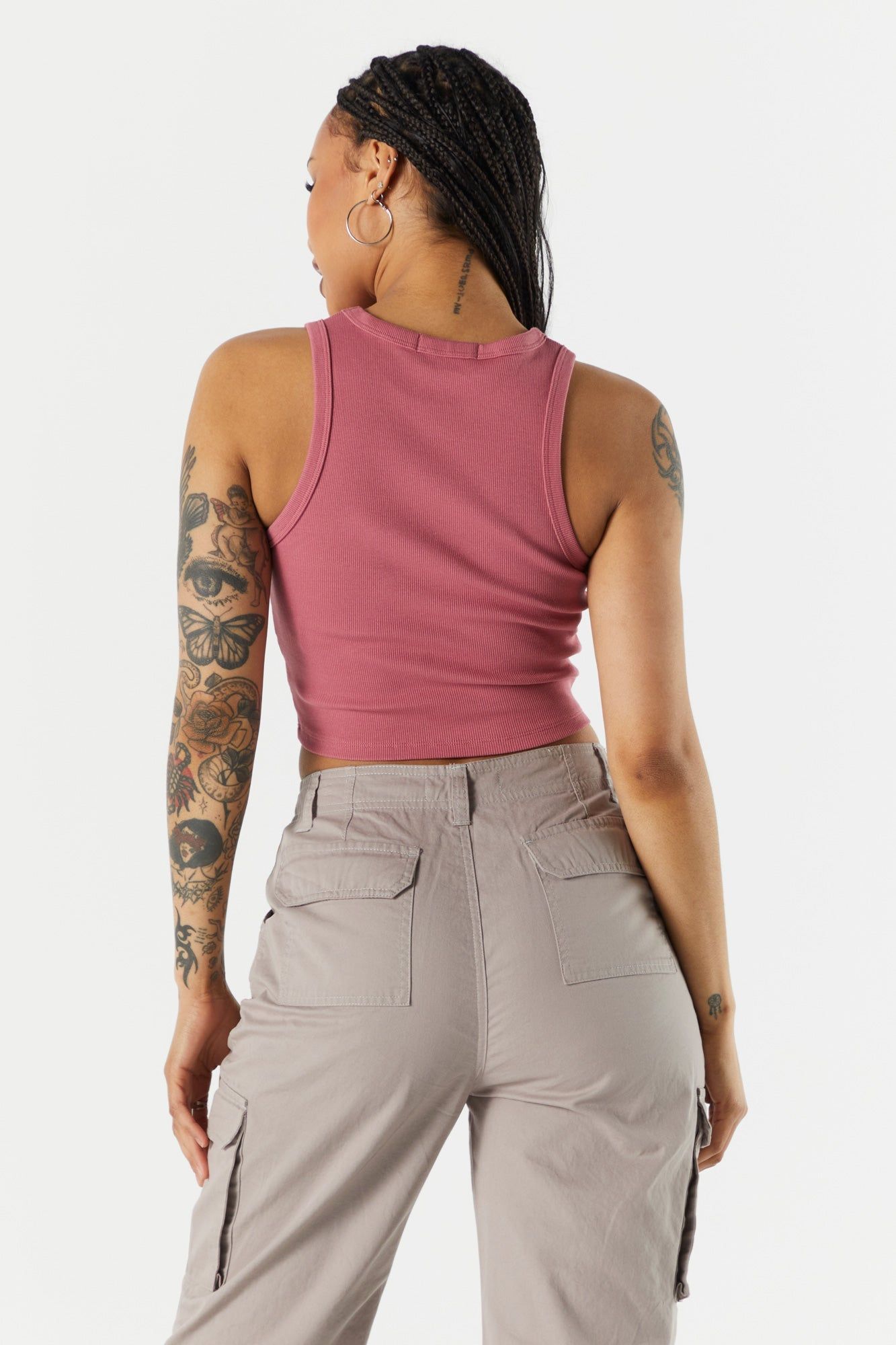 Everyday High Neck Ribbed Tank sold by Urban Planet product image thumbnail 8