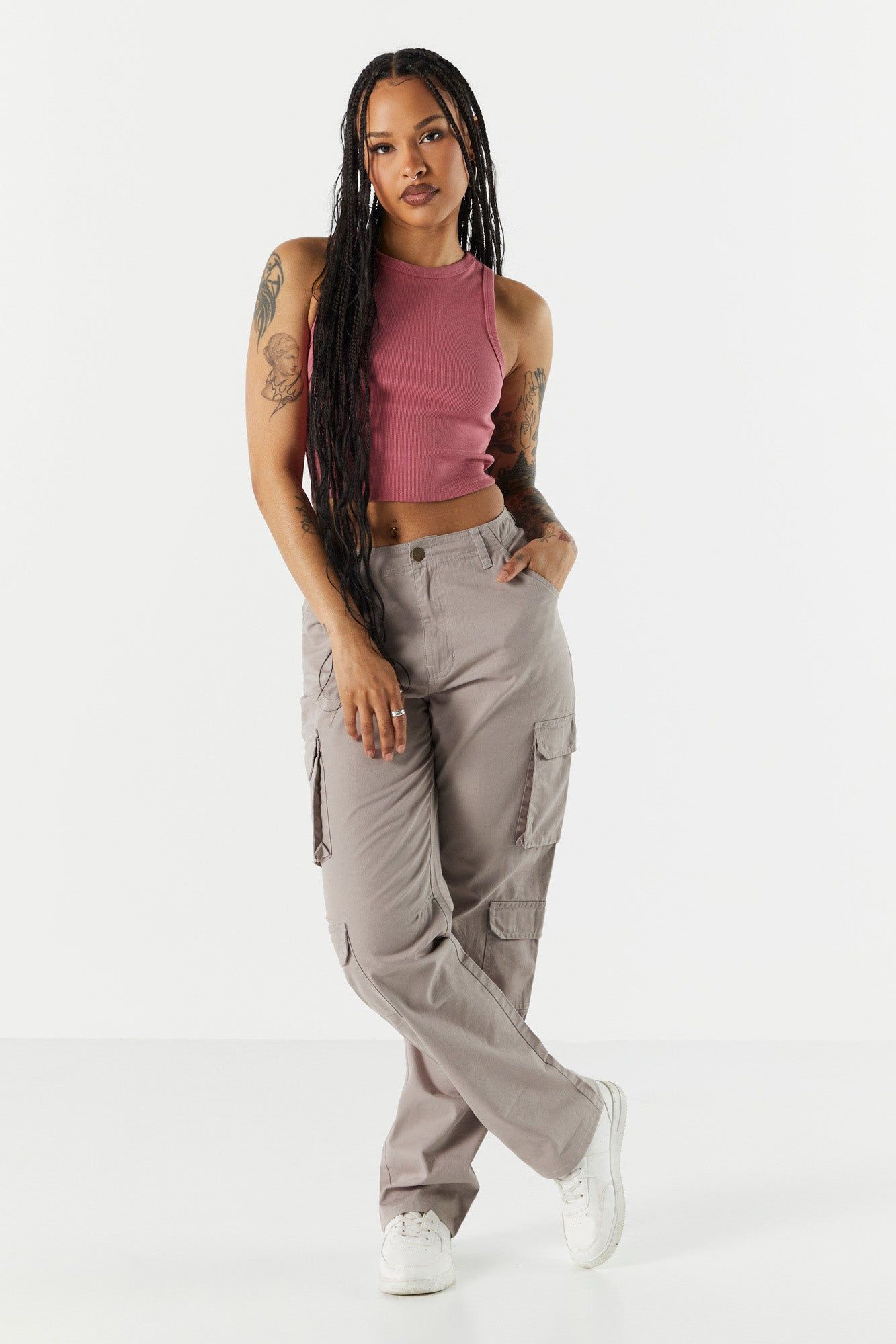 Everyday High Neck Ribbed Tank sold by Urban Planet product image thumbnail 9