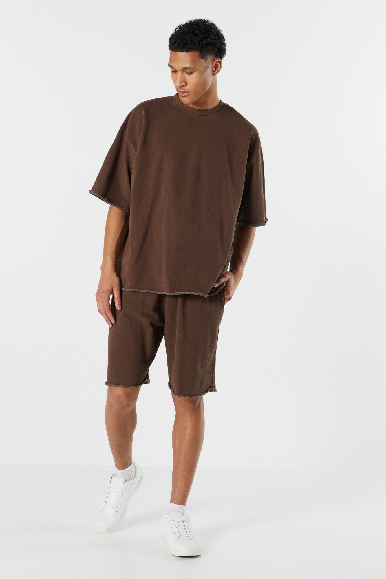 Oversized Rolled Hem Crewneck T-Shirt sold by Urban Planet product image thumbnail 12