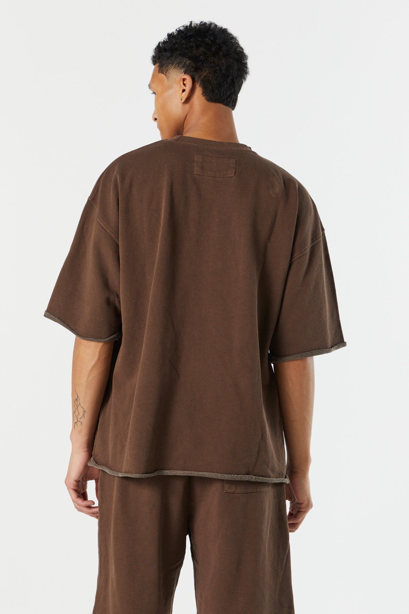 Oversized Rolled Hem Crewneck T-Shirt sold by Urban Planet product image thumbnail 11